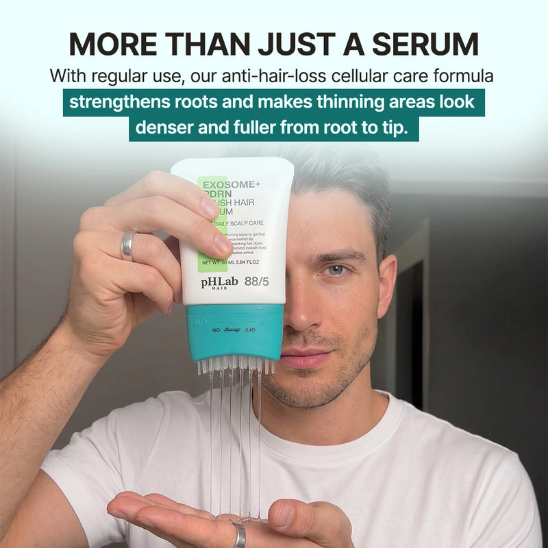 Exosome & PDRN Brush Hair Serum Men - 4