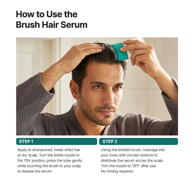 Exosome & PDRN Brush Hair Serum Men - 6