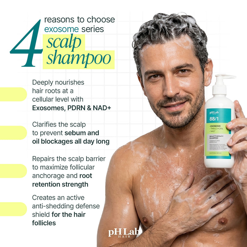 Exosome, NAD+ & Triple PDRN  Hair & Scalp Care Shampoo Men - 5