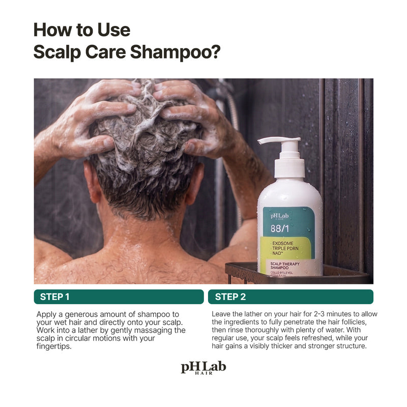 Exosome, NAD+ & Triple PDRN  Hair & Scalp Care Shampoo Men
