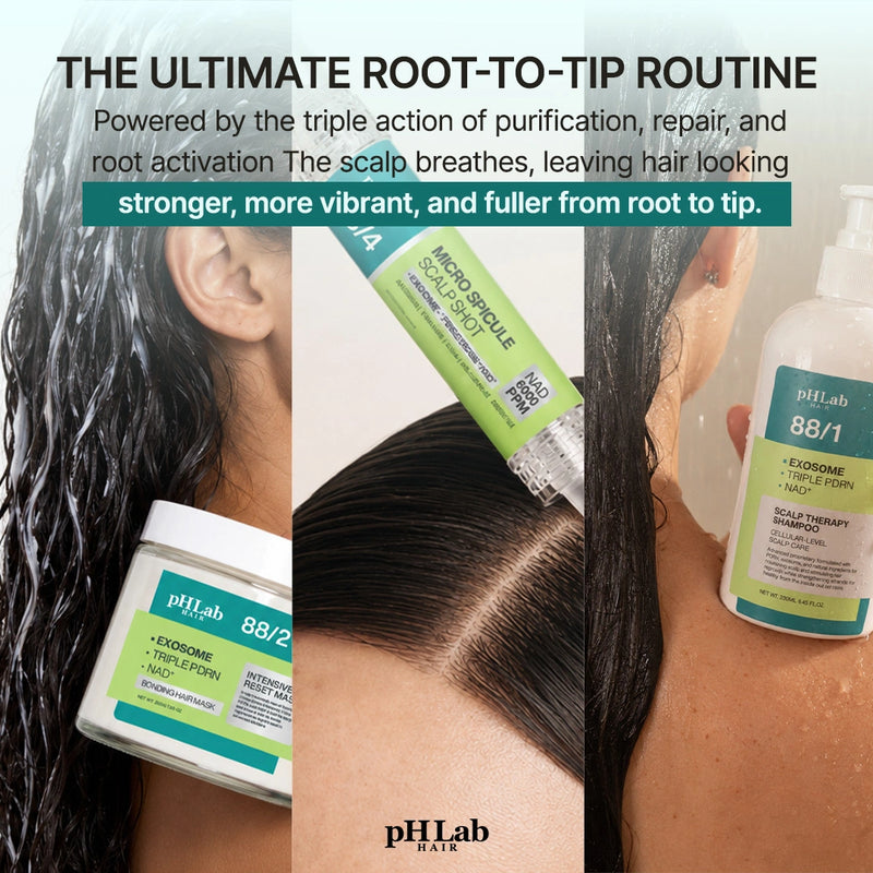 Exosome, NAD+ & Triple PDRN Hair & Scalp Therapy Set - 3
